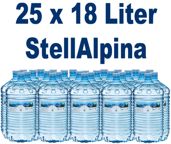StellAlpina 25 x 18 Liter bronwater