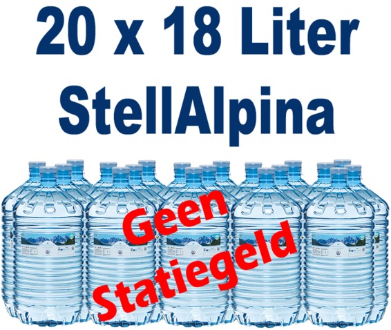 StellAlpina 18 liter bronwater