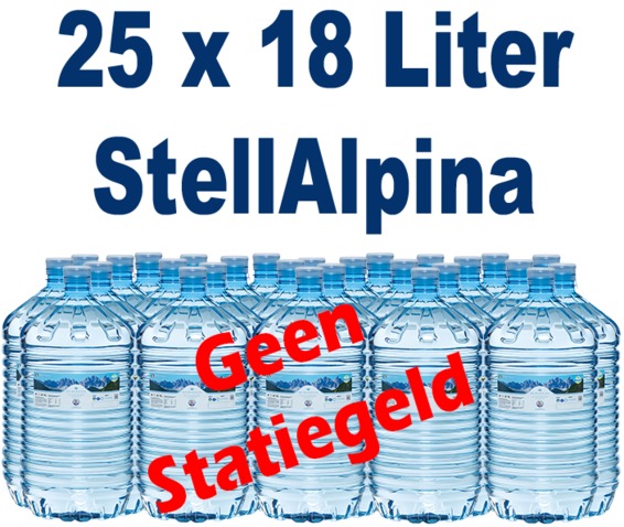 StellAlpina 25 x 18 Liter bronwater