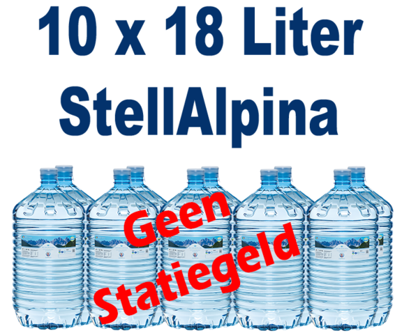 StellAlpina 10 x 18 Liter bronwater