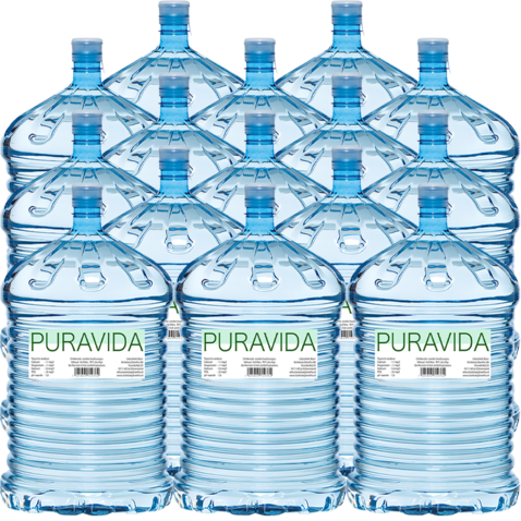 PURAVIDA 15 x 18,9 Liter bronwater