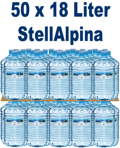 StellAlpina 50 x 18 Liter bronwater