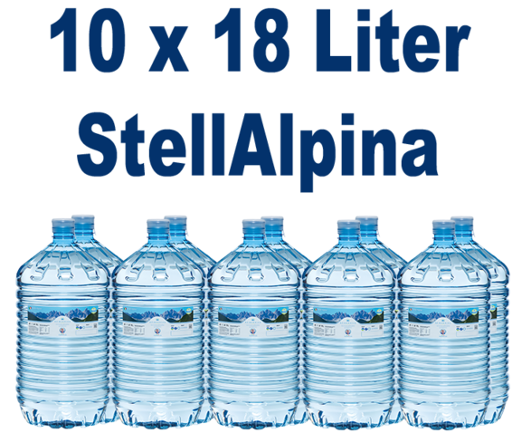 StellAlpina 10 x 18 Liter bronwater