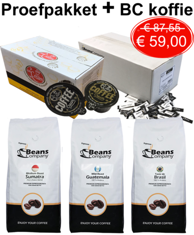 Proefpakket Beans Company koffie