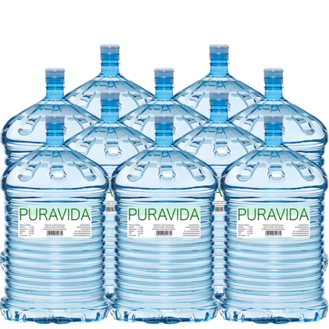 PURAVIDA 10 x 18,9 Liter bronwater